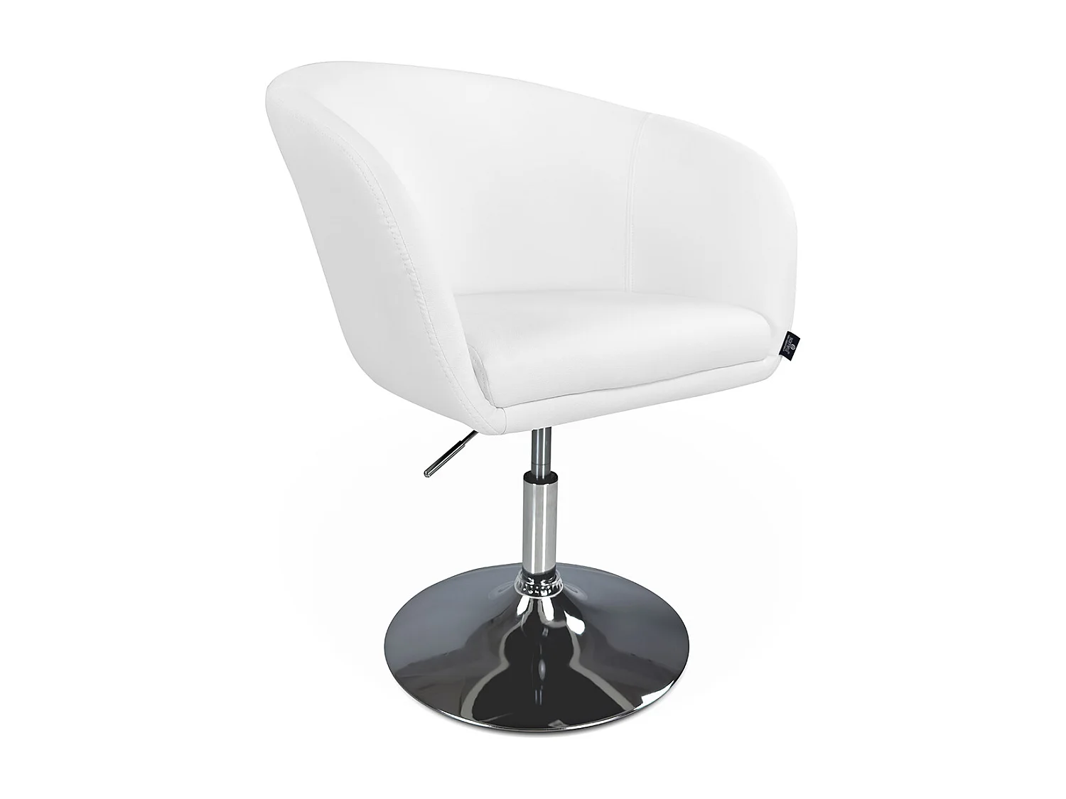 Sedia da ufficio regolabile in altezza, poltrona girevole bianca – Balloon