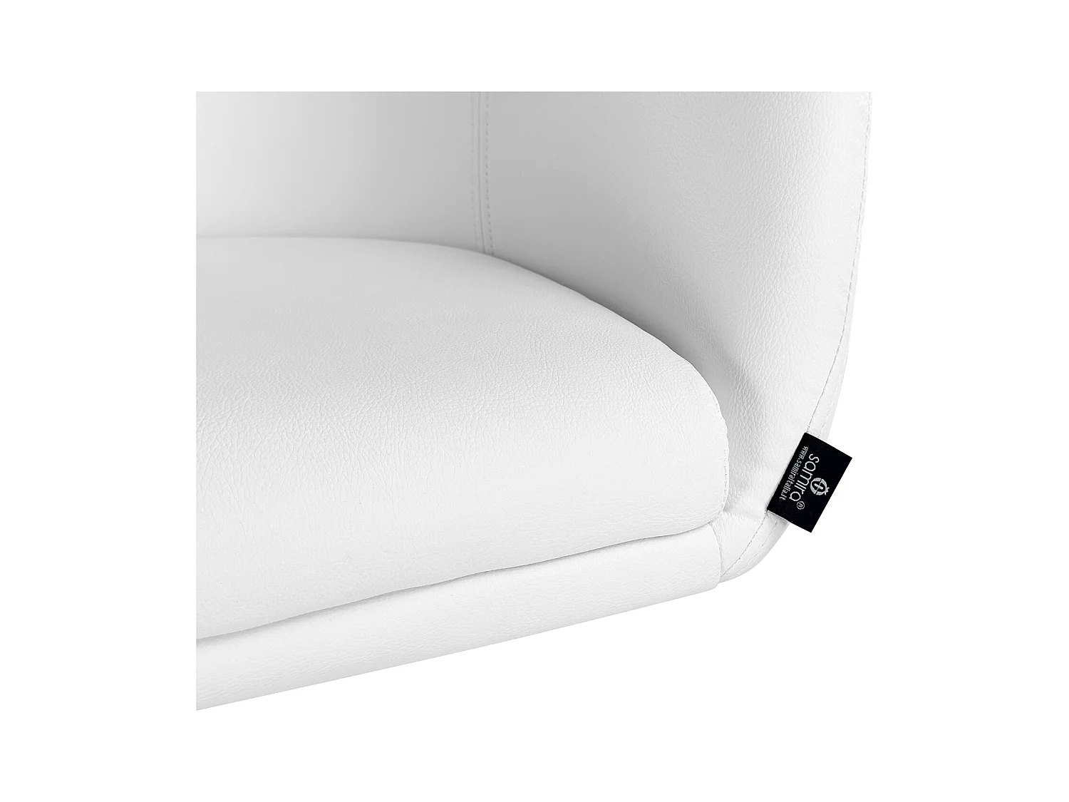 Sedia da ufficio regolabile in altezza, poltrona girevole bianca – Balloon