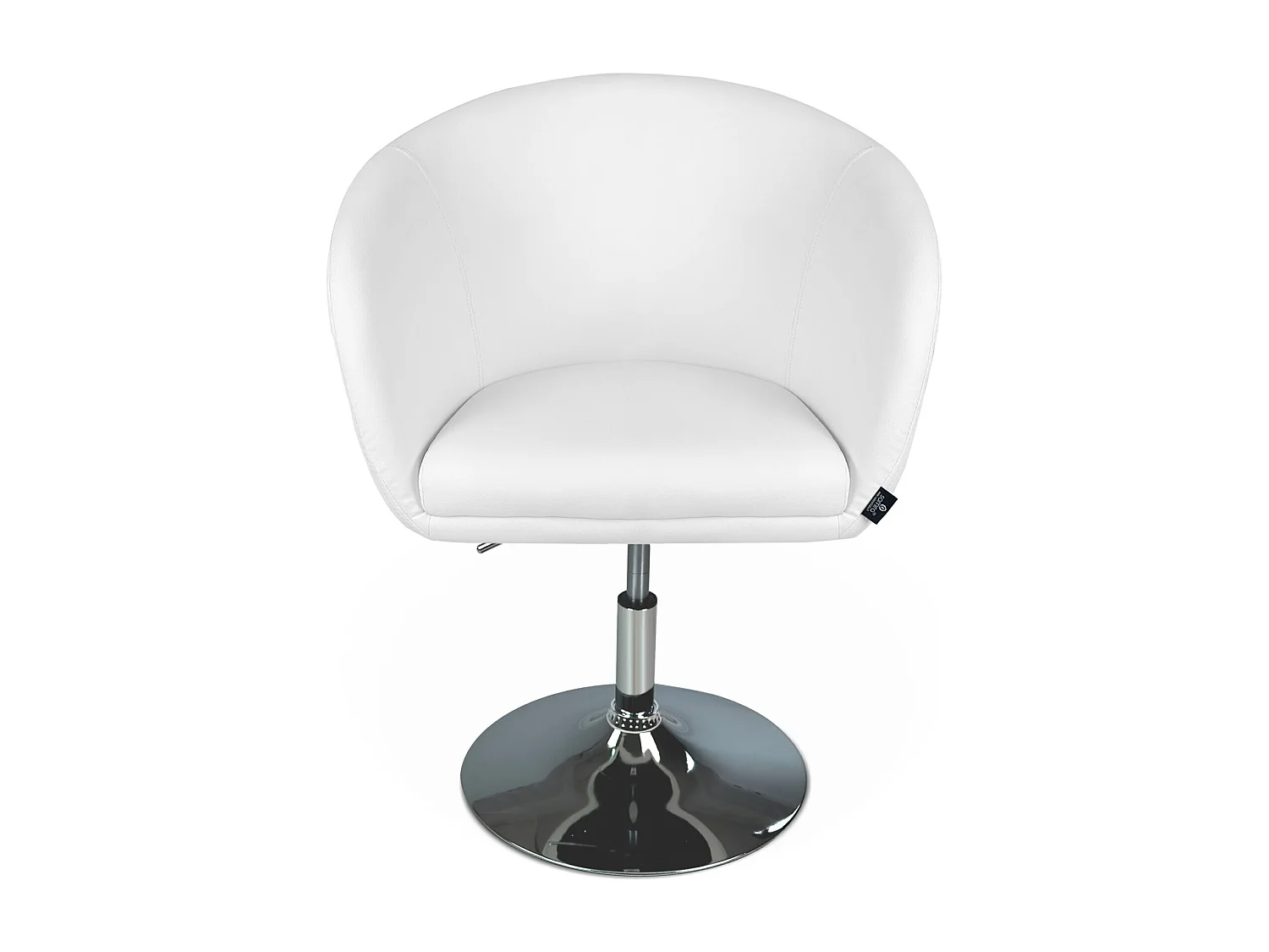 Sedia da ufficio regolabile in altezza, poltrona girevole bianca – Balloon