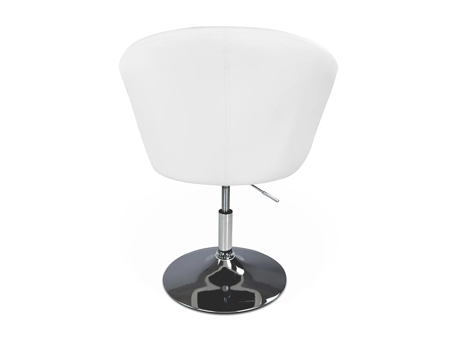 Sedia da ufficio regolabile in altezza, poltrona girevole bianca – Balloon