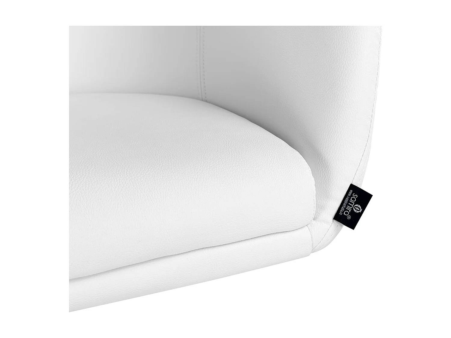 Sedia da ufficio regolabile in altezza, poltrona girevole bianca – Balloon