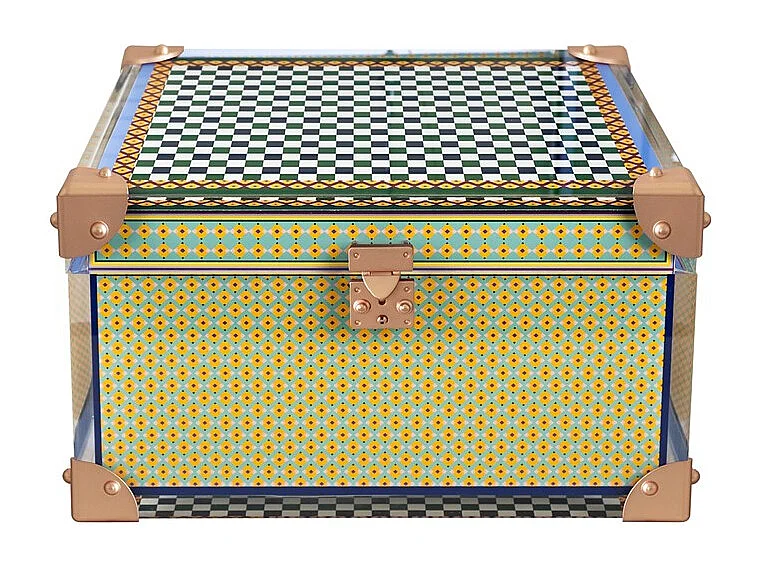 Caja joyero de cristal acrílico multicolor L30 cm, Rainbow