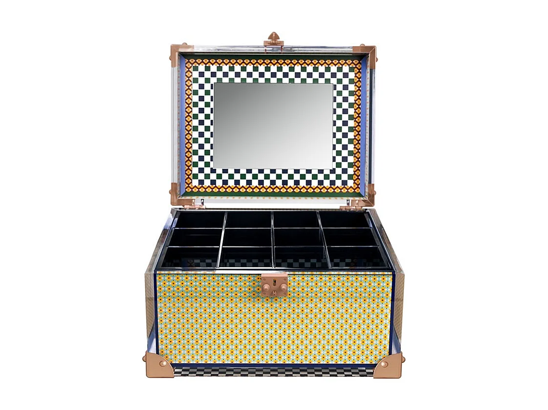 Caja joyero de cristal acrílico multicolor L30 cm, Rainbow