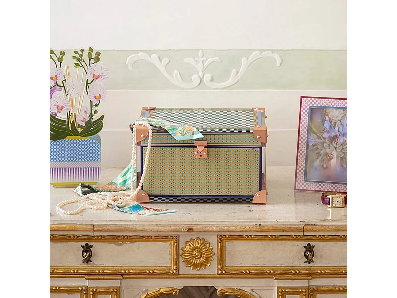 Caja joyero de cristal acrílico multicolor L30 cm, Rainbow