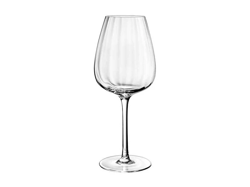 Conjunto de 4 cálices de vinho tinto de cristal transparente 200 ml, Rose Garden