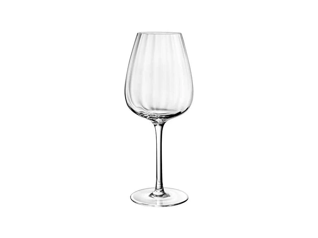 Set de 4 verres à vin rouge en cristal transparent 200 ml, Rose Garden