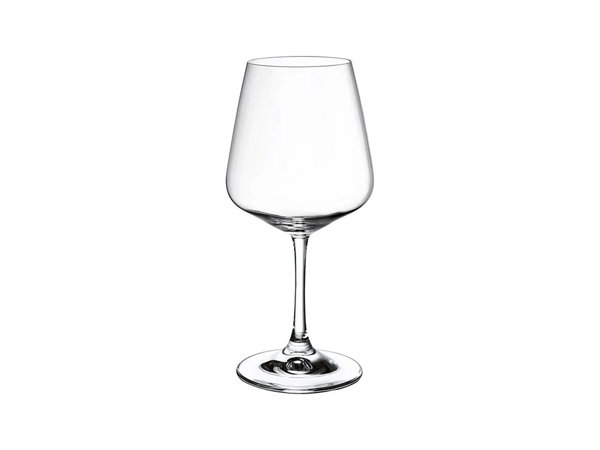 Set de 4 verres à vin rouge en cristal transparent 590 ml, Ovid