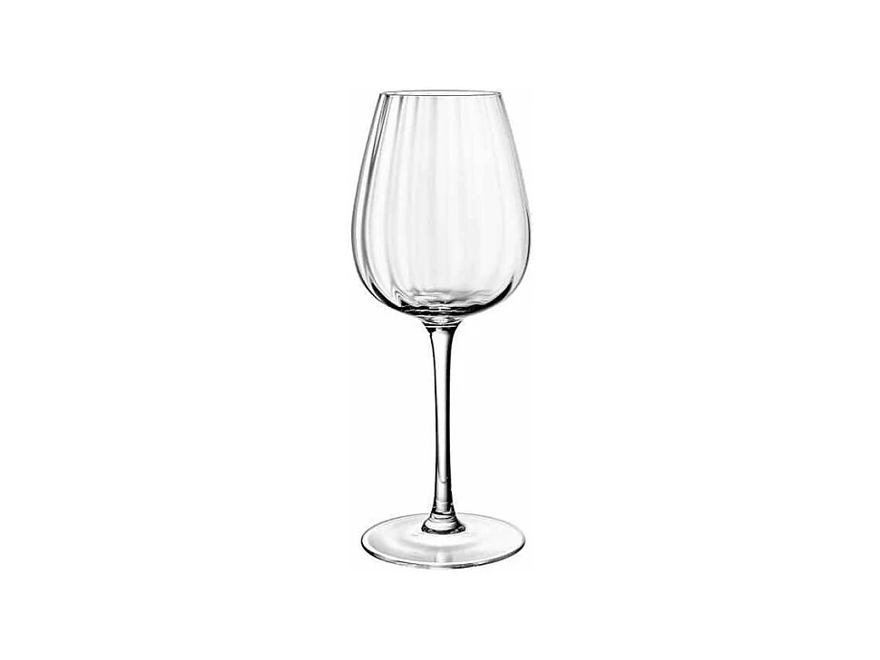 Set de 4 verres à vin blanc en cristal transparent 120 ml, Rose Garden