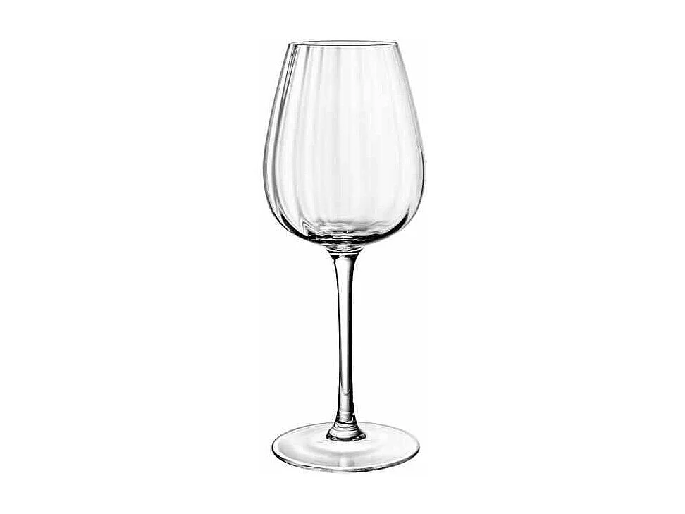 Set de 4 verres à vin blanc en cristal transparent 120 ml, Rose Garden