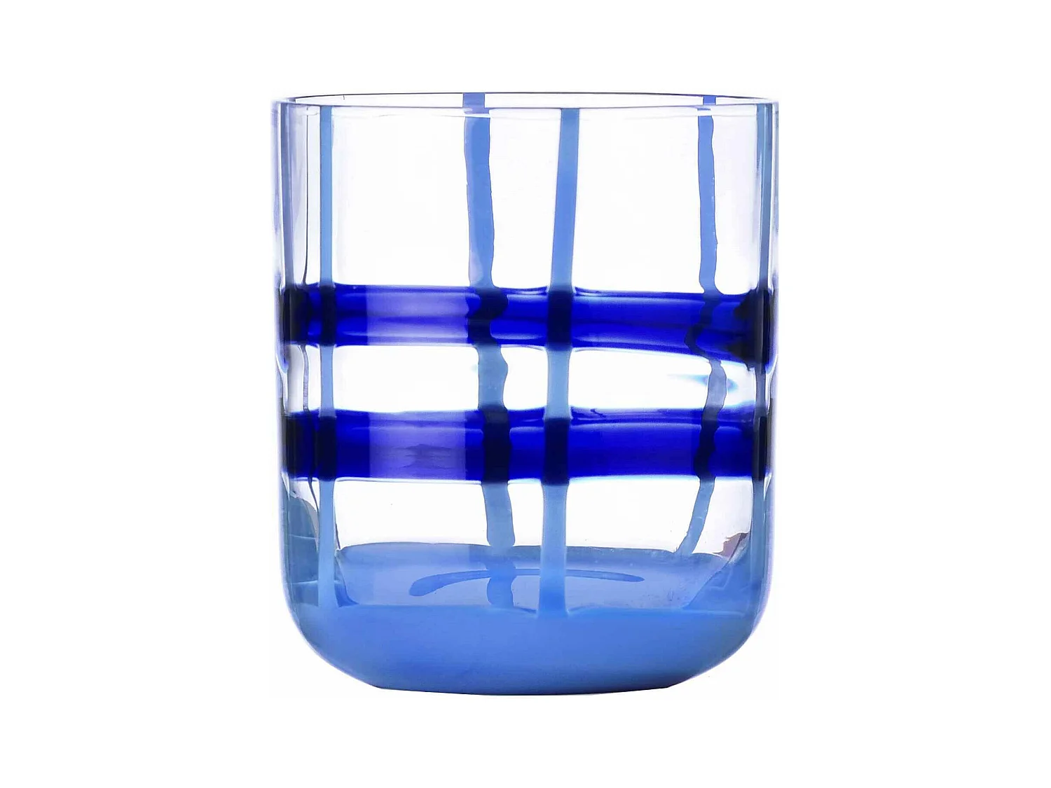 Tumbler van borosilicaatglas blauw/lichtblauw 350 ml, Gesti