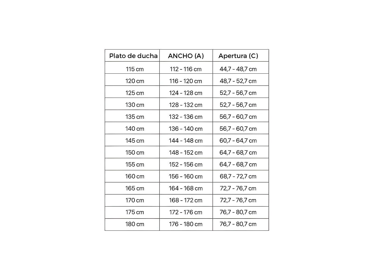 Frontal de ducha + Puerta Corredera 175 cm GLASÉ perfil Blanco Sin pared lateral