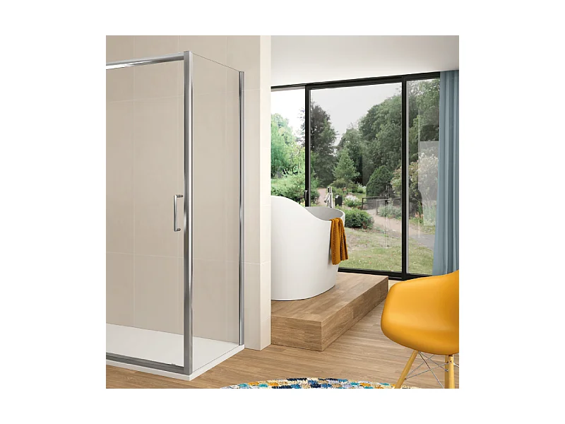 Frontal de ducha + Puerta Corredera 135 cm BELLA Sin lateral