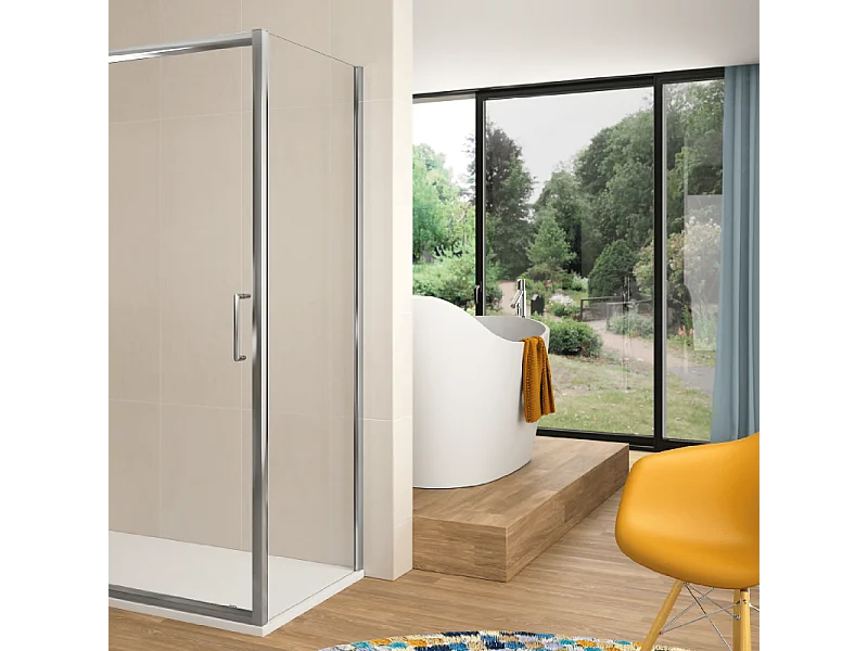 Frontal de ducha + Puerta Corredera 130 cm BELLA Sin lateral