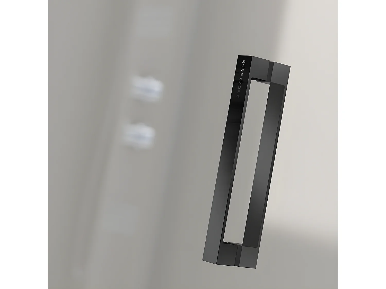 Frontal de ducha + Puerta Corredera 115 cm GLASÉ perfil Negro mate Pared lateral: 76 - 79 cm
