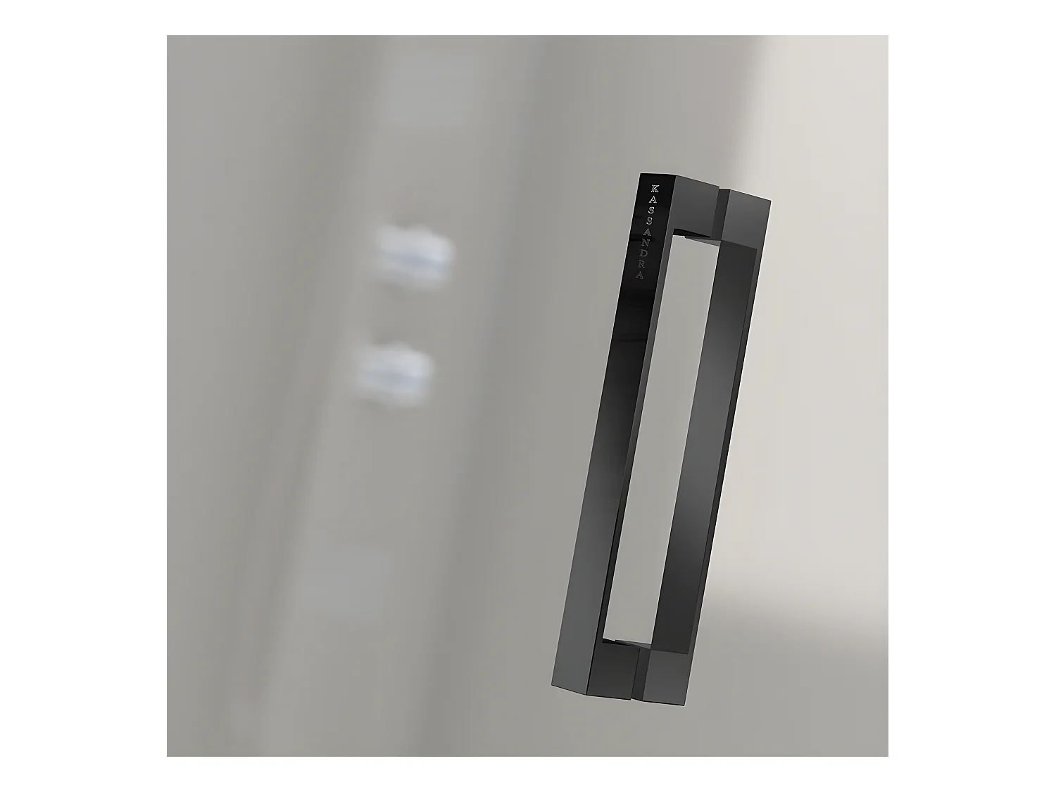 Frontal de ducha + Puerta Corredera 175 cm GLASÉ perfil Negro mate Pared lateral: 66 - 69 cm