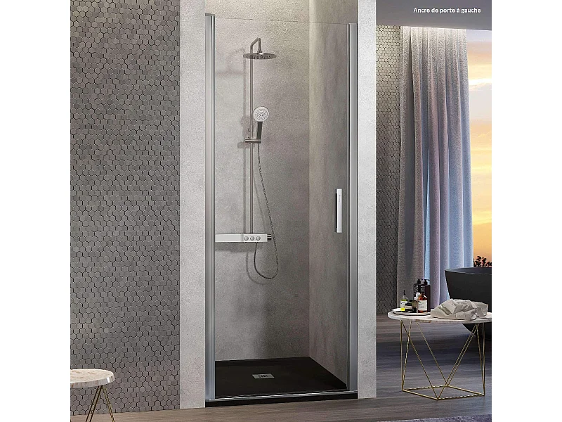 Porte de douche pivotante NARDI 70-74 cm
