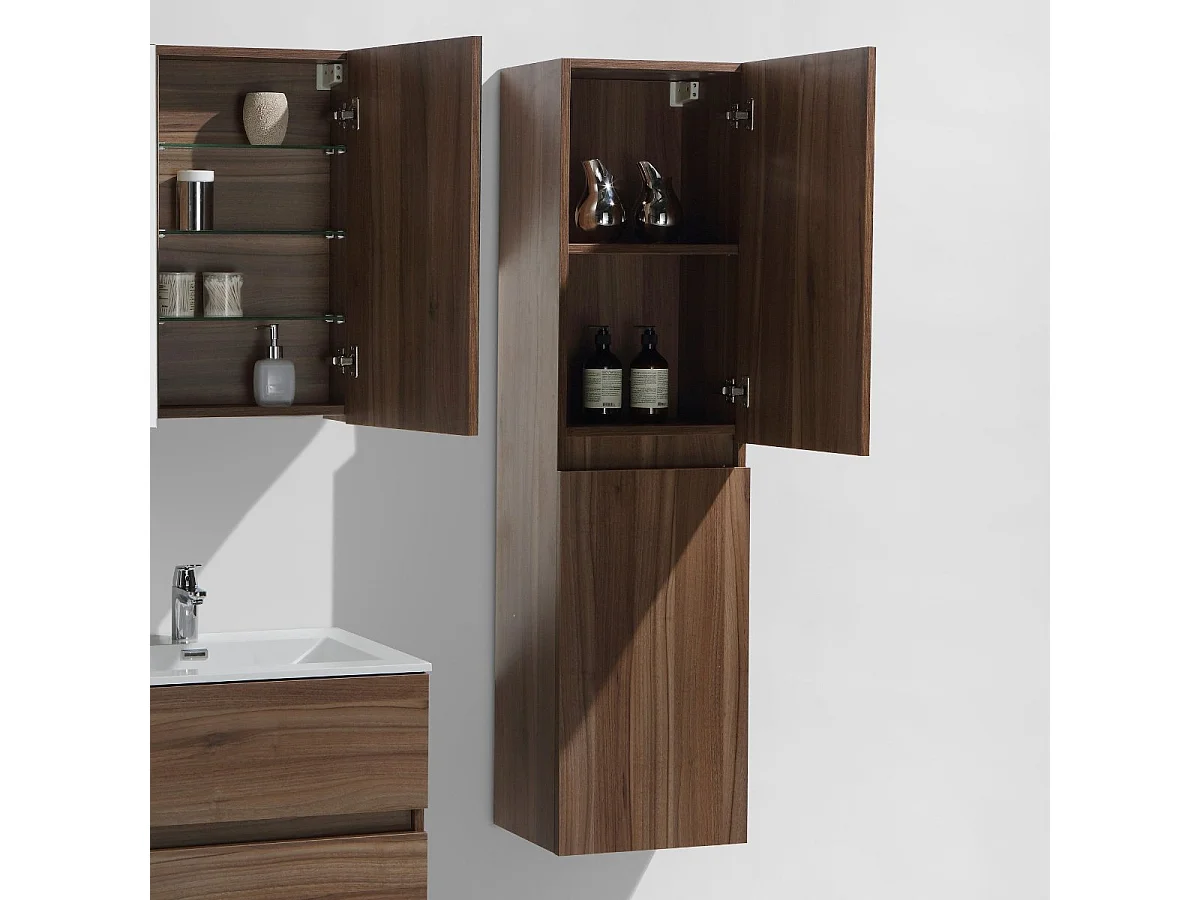 Mueble auxiliar columna 150cm SIENA tinte Nogal