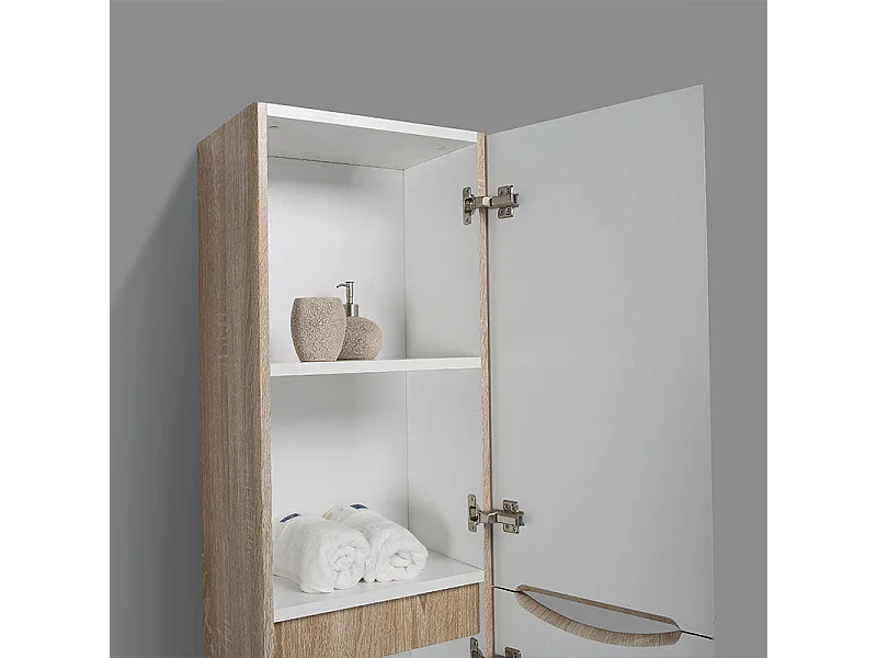 Mueble Auxiliar Suspendido 150 cm PIACENZA -  Roble Claro