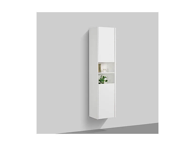 Armario de baño auxiliar PALIO 170 cm, blanco mate