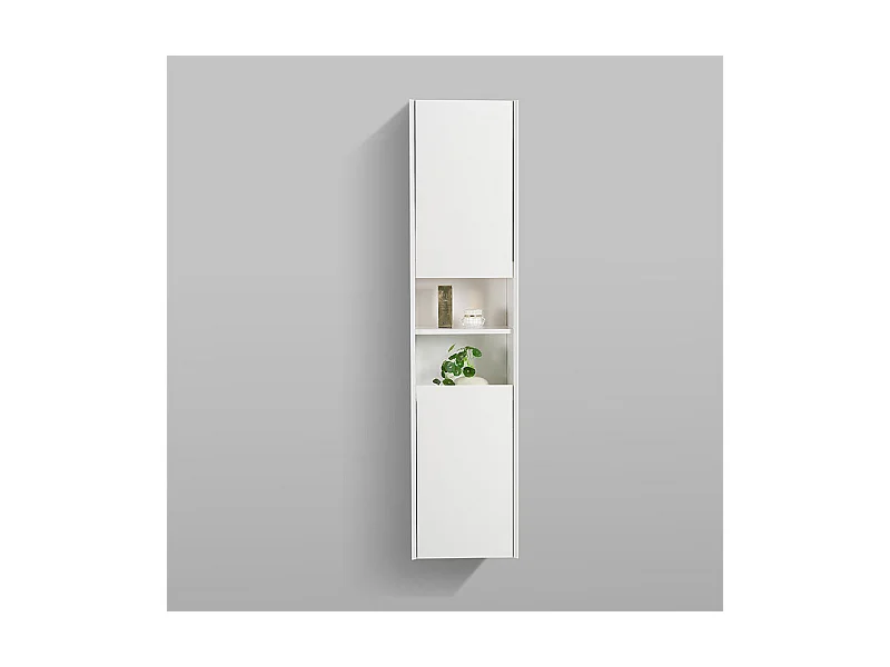 Armario de baño auxiliar PALIO 170 cm, blanco mate