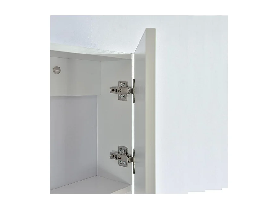 Armario ESSENTIEL 120 cm de largo acabado en fibra de madera blanco