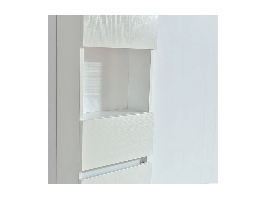 Armario ESSENTIEL 120 cm de largo acabado en fibra de madera blanco