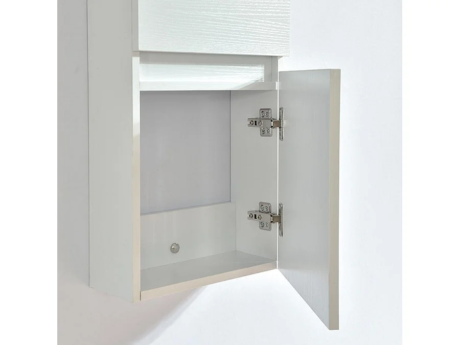 Grande armoire de rangement ESSENTIEL hauteur 120 cm mélaminé blanc