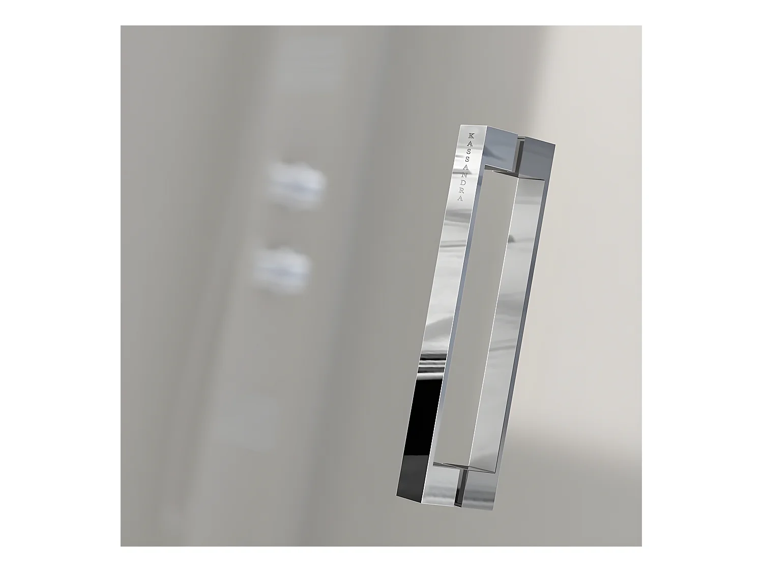 Frontal de ducha + Puerta Corredera 180 cm GLASÉ perfil Cromado con Cristal serigrafiado Sin pared lateral