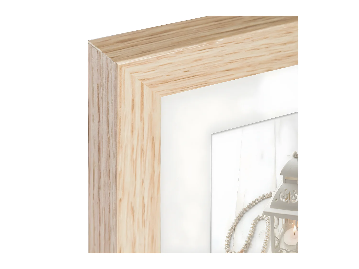 Lot 5 Cadres Photos en bois et verre de 3 tailles différentes