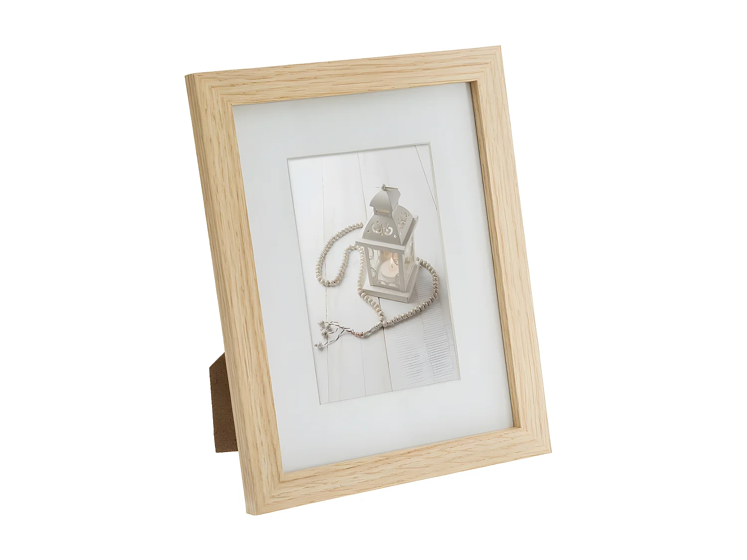 Lot 5 Cadres Photos en bois et verre de 3 tailles différentes