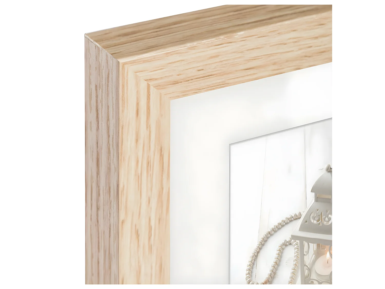 Lot 5 Cadres Photos en bois et verre de 3 tailles différentes