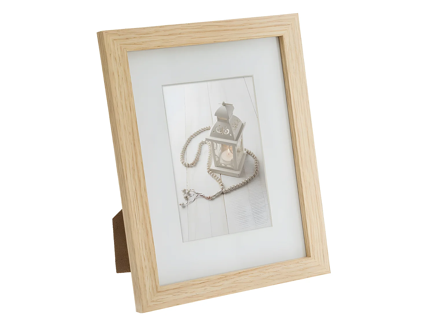 Lot 5 Cadres Photos en bois et verre de 3 tailles différentes