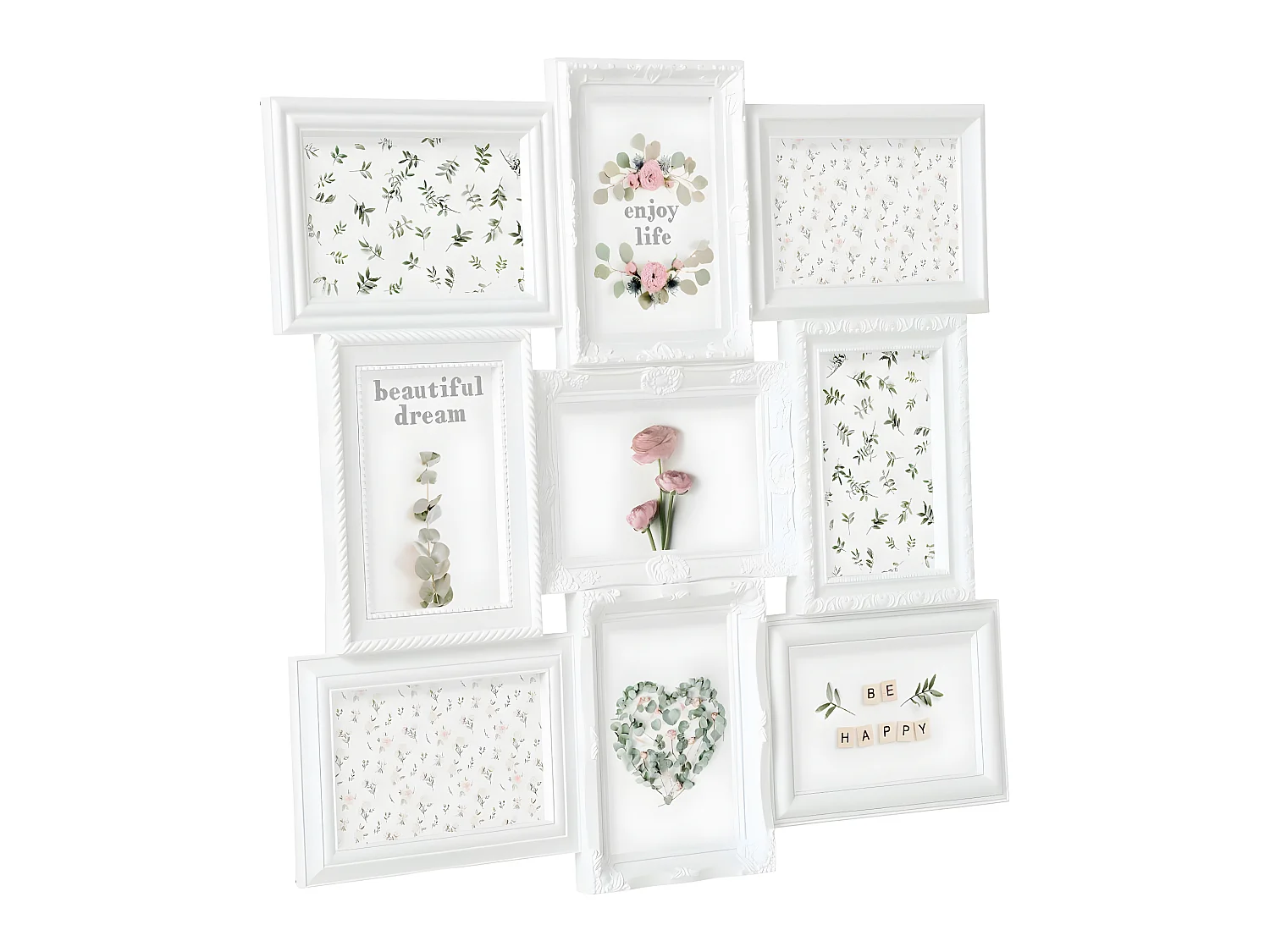 Cadre Pêle-mêle Multivues 9 Photos 50 x 50 cm