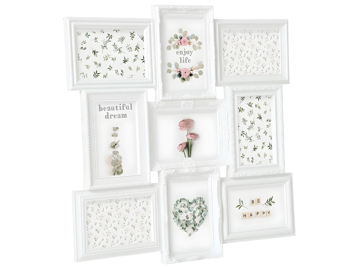 Cadre Pêle-mêle Multivues 9 Photos 50 x 50 cm