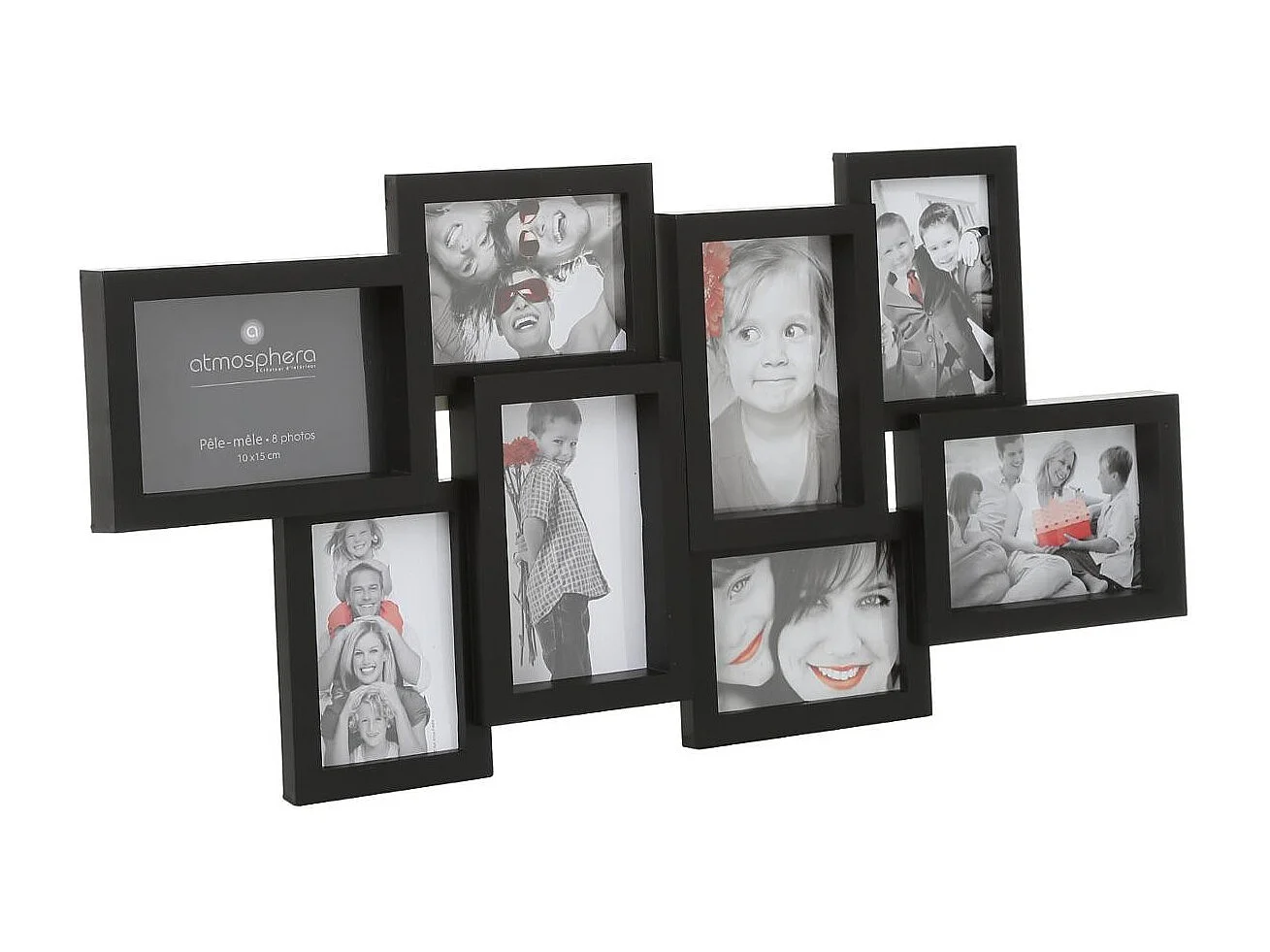 Cadre Pêle-mêle Multivues 8 Photos 65 x 32 cm