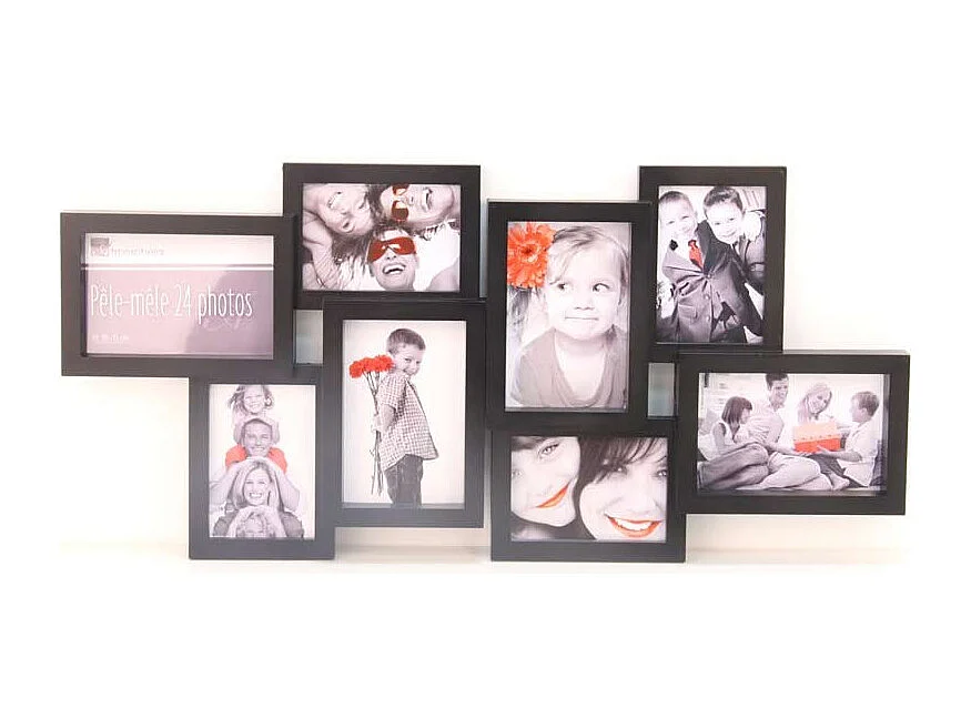 Cadre Pêle-mêle Multivues 8 Photos 65 x 32 cm
