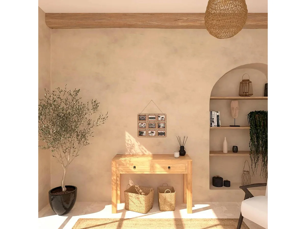 Cadre Pêle-mêle Multivues recto/verso 18 Photos avec chaîne 64 x 50  cm