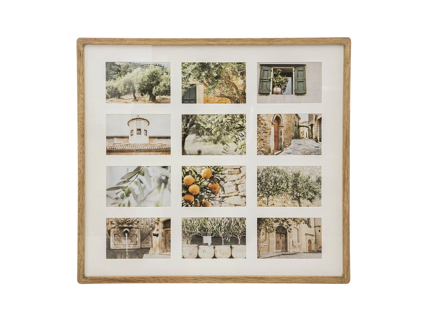 Pêle-mêle Multivues 12 photos en Bois de Manguier 59.2 x 53.8 cm