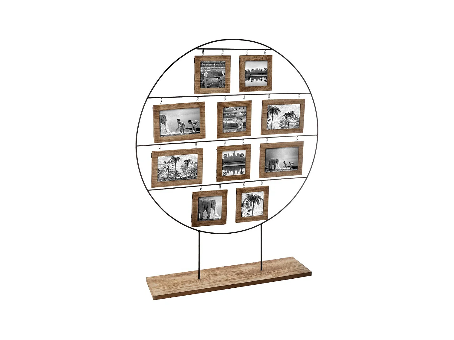 Porte photos Pêle Mêle recto verso sur support à poser 20 Photos Nomade