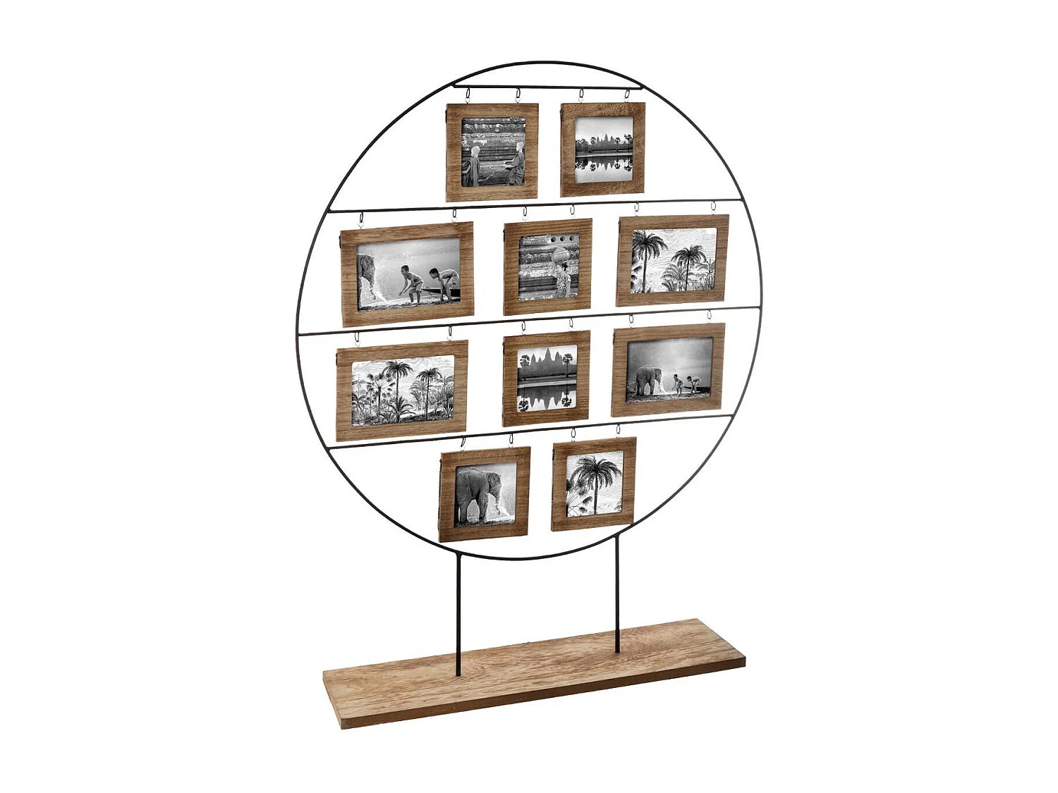 Porte photos Pêle Mêle recto verso sur support à poser 20 Photos Nomade