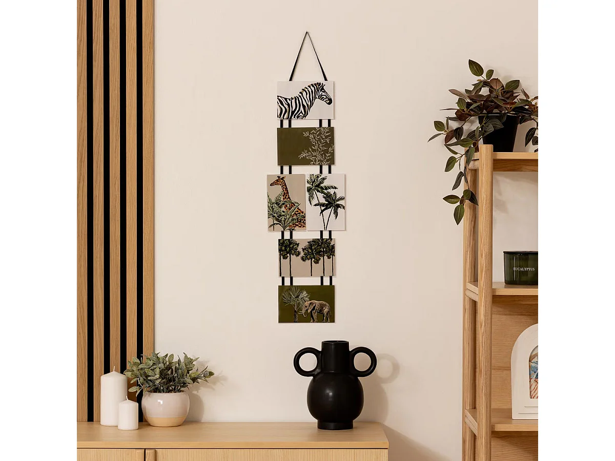 Cadre Pêle-mêle Multivues 6 Photos en acrylique 21 x 80 cm