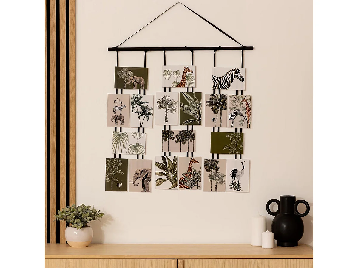 Cadre Pêle-mêle Multivues à suspendre 18 Photos en acrylique 66 x 92 cm