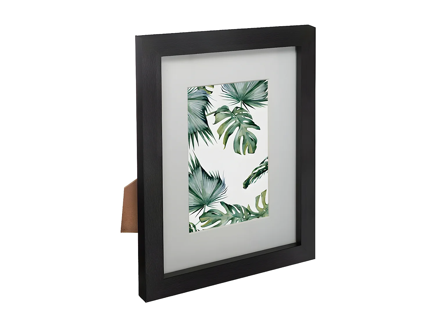 Lot de 5 Cadres Photos en bois et verre de 3 tailles différentes