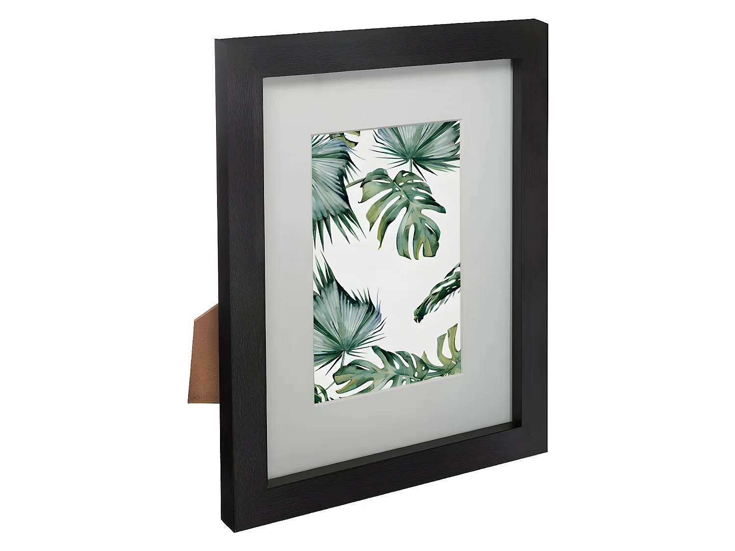 Lot de 5 Cadres Photos en bois et verre de 3 tailles différentes