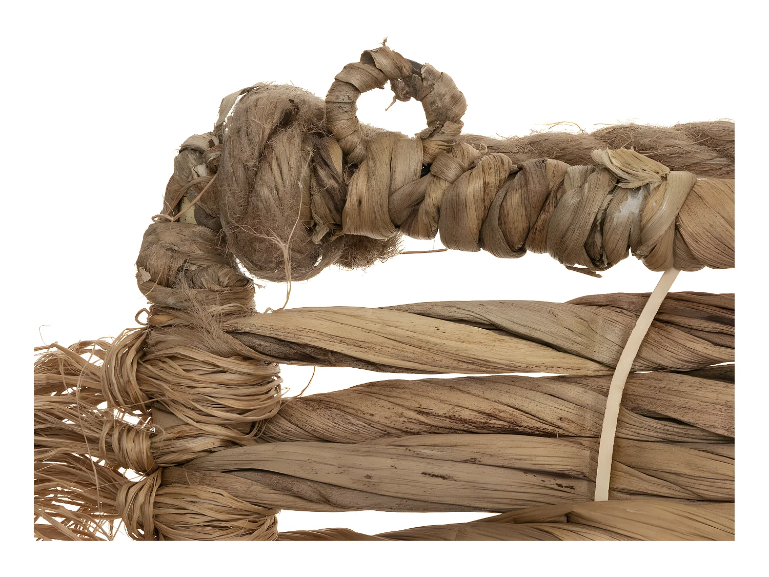 Tête de lit en métal et jacinthe 178 x 110 cm