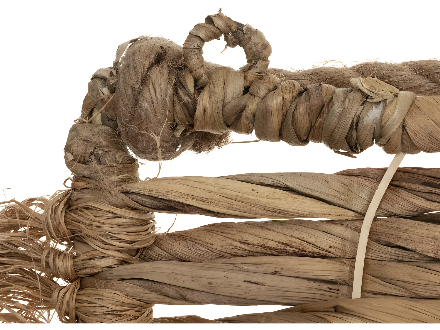 Tête de lit en métal et jacinthe 178 x 110 cm