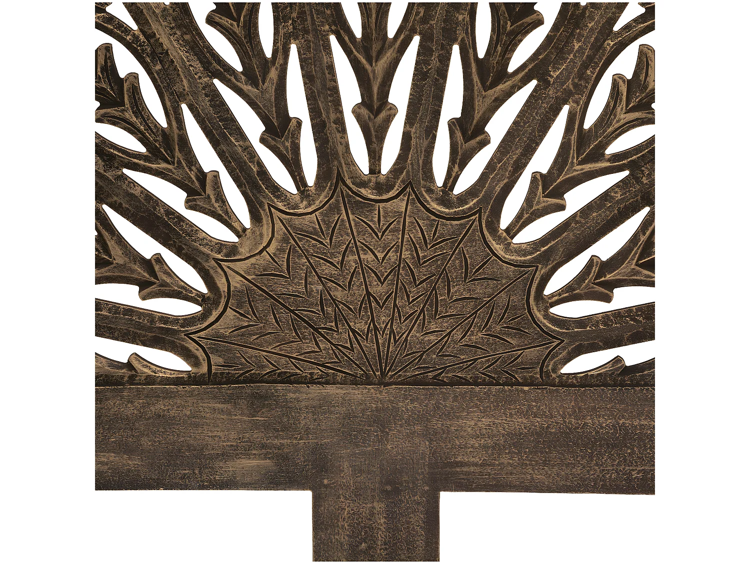 Tête de lit Rosace ajourée en bois sculpté 160 x 120 cm