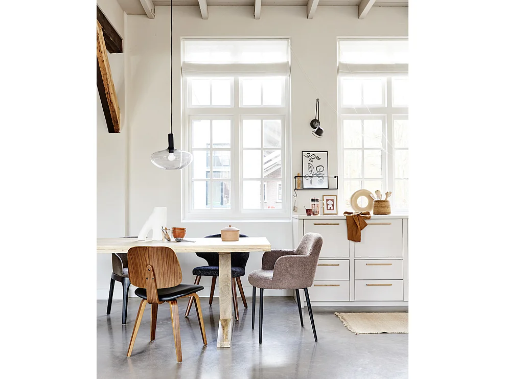 DECK - Table de repas en bois de manguier doré L 200