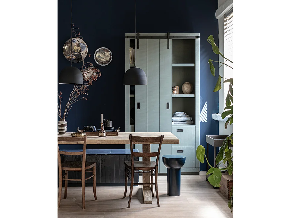 DECK - Table de repas en bois de manguier doré L 200