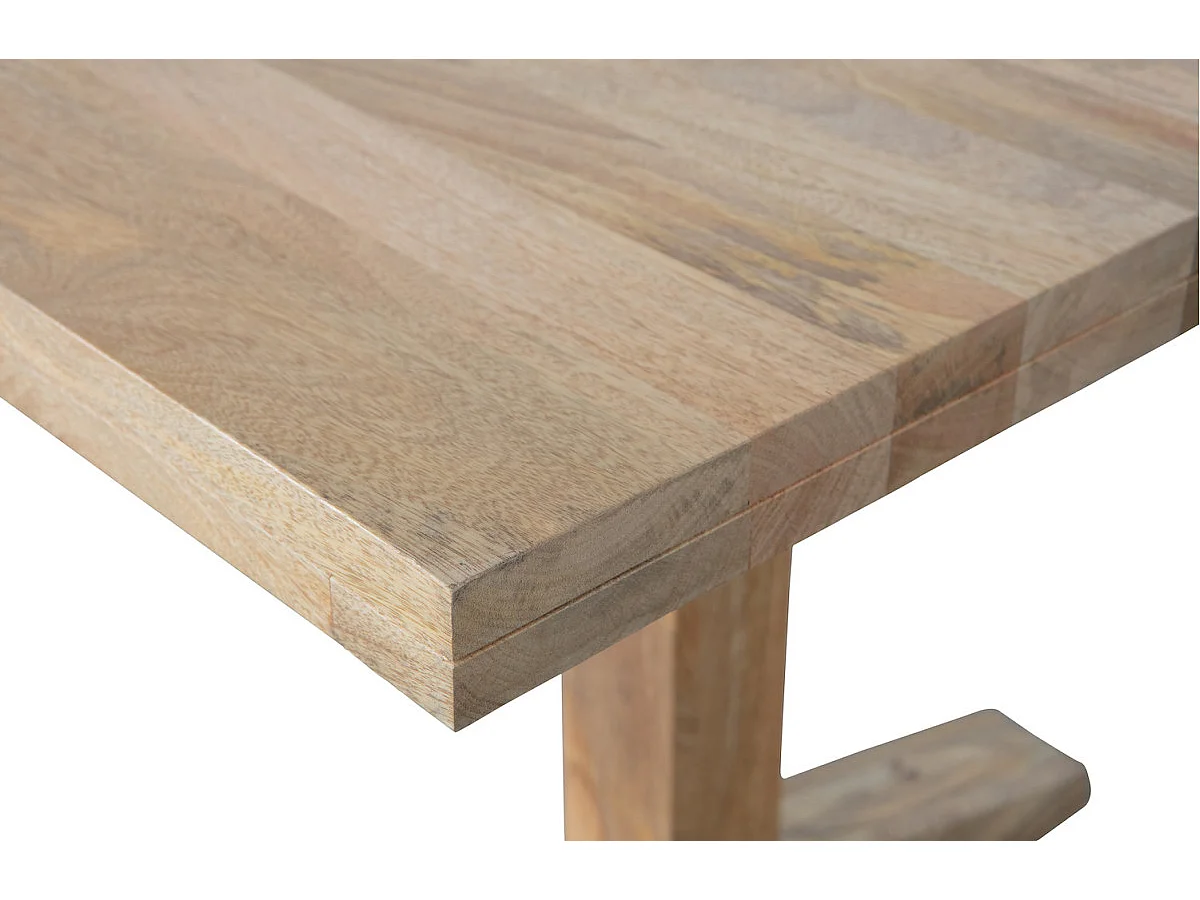 DECK - Table de repas en bois de manguier doré L 200